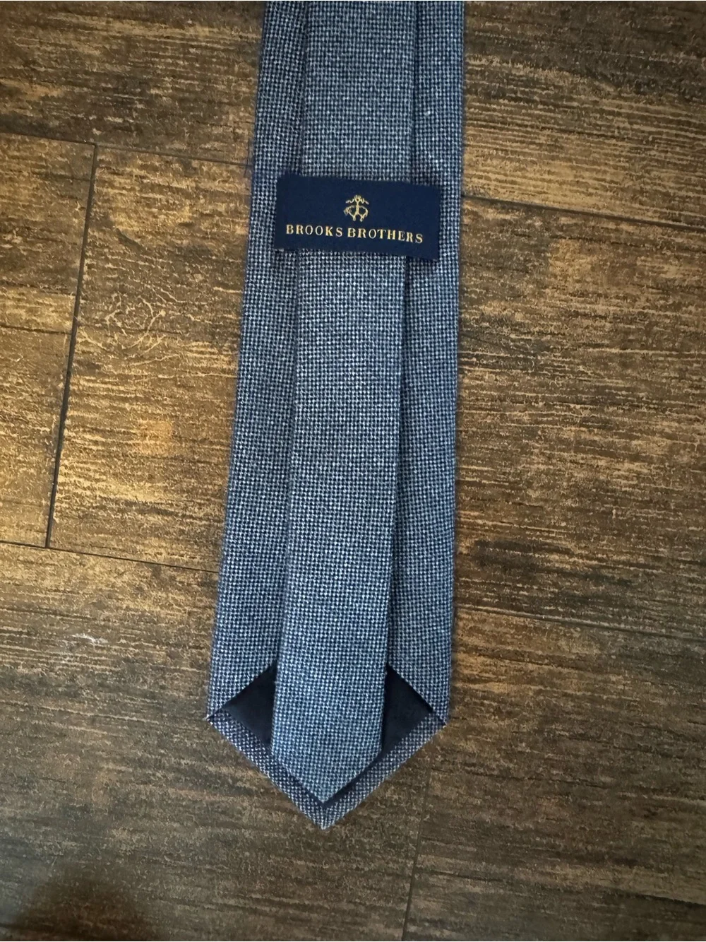 Brooks Brothers Classic Men's Knit Tie in Blue